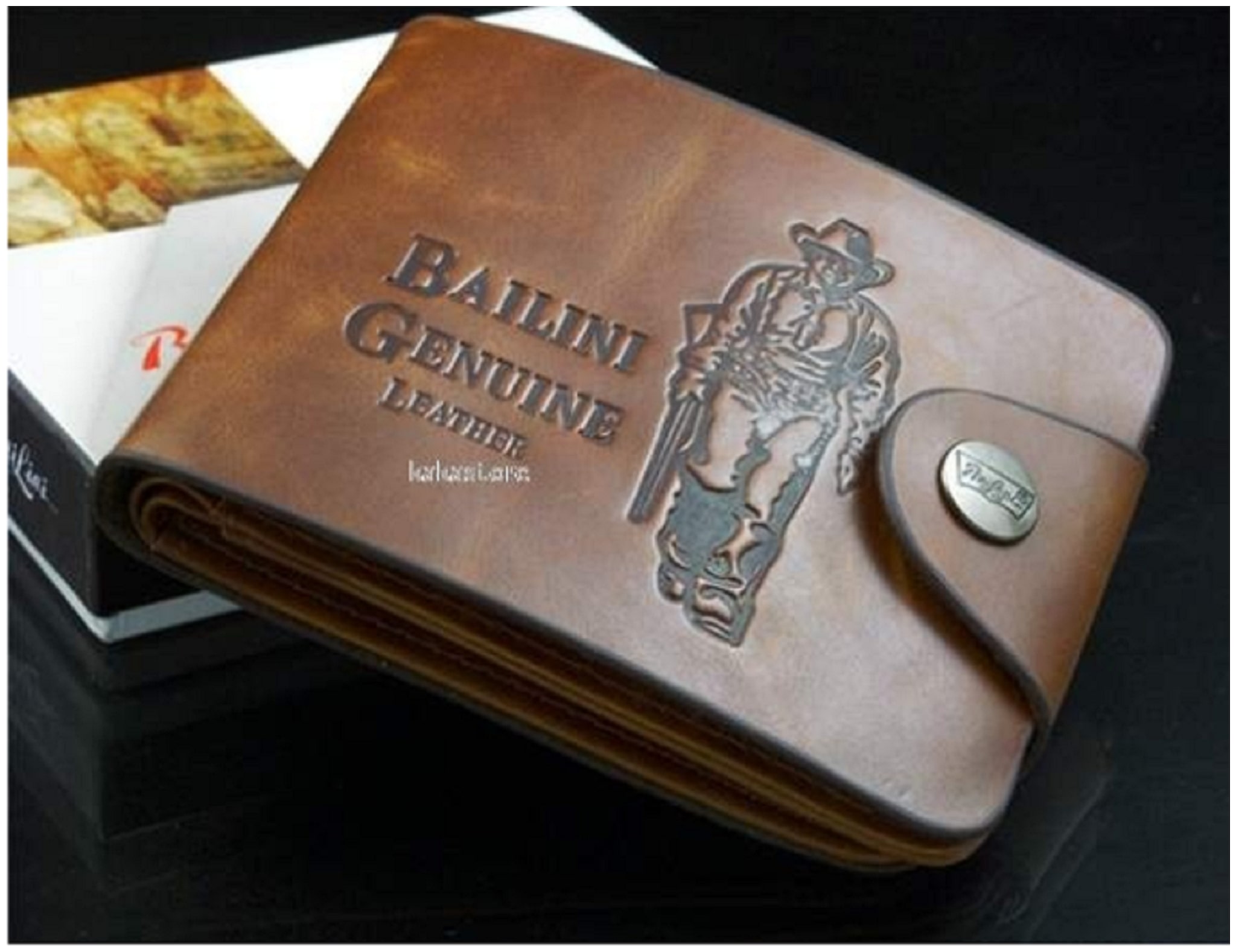 

FASHLOOK Men Tan Leather Bi-Fold Wallet ( Pack of 1 )