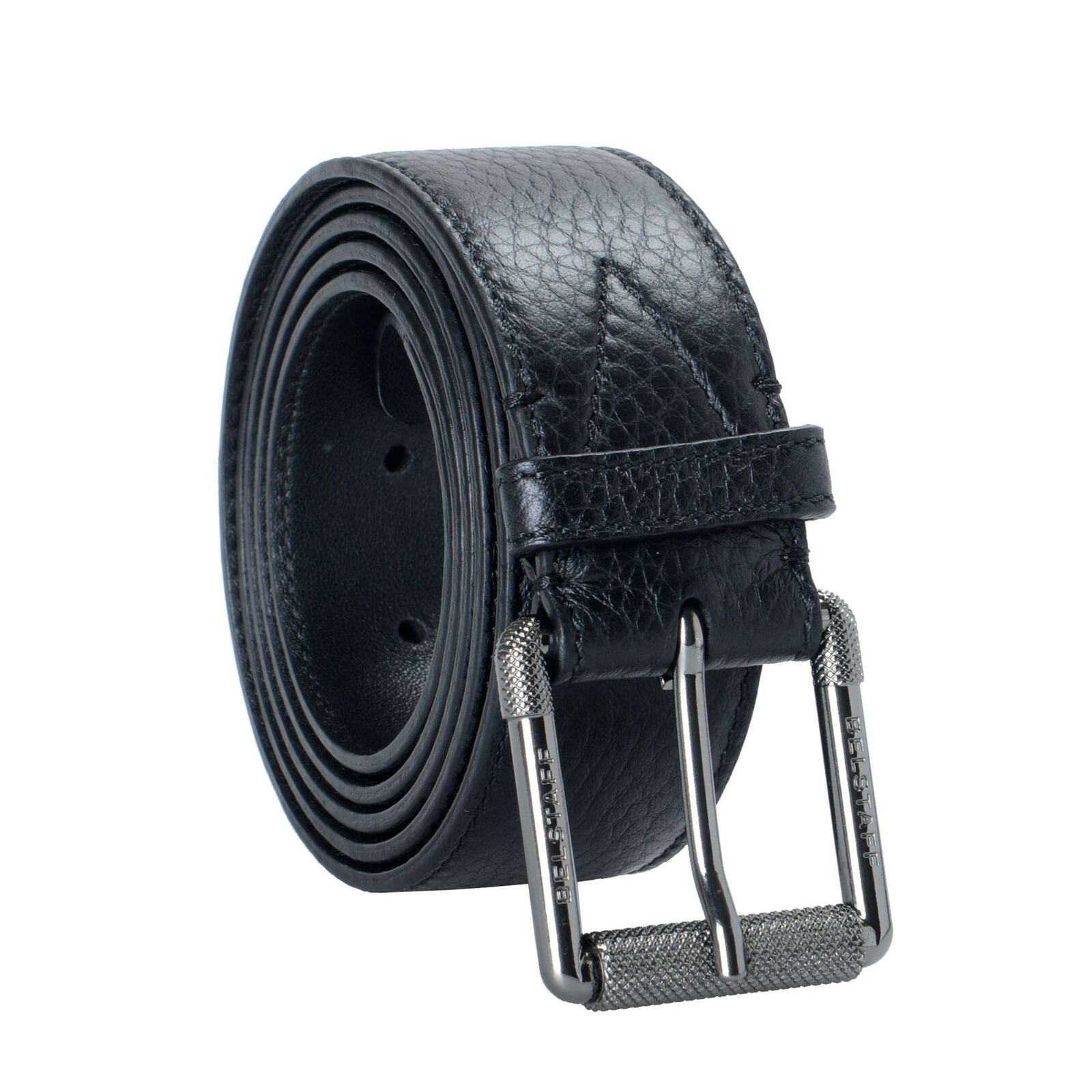 

Belstaff Black 100 Leather Men s Belt Sz 44 46 48