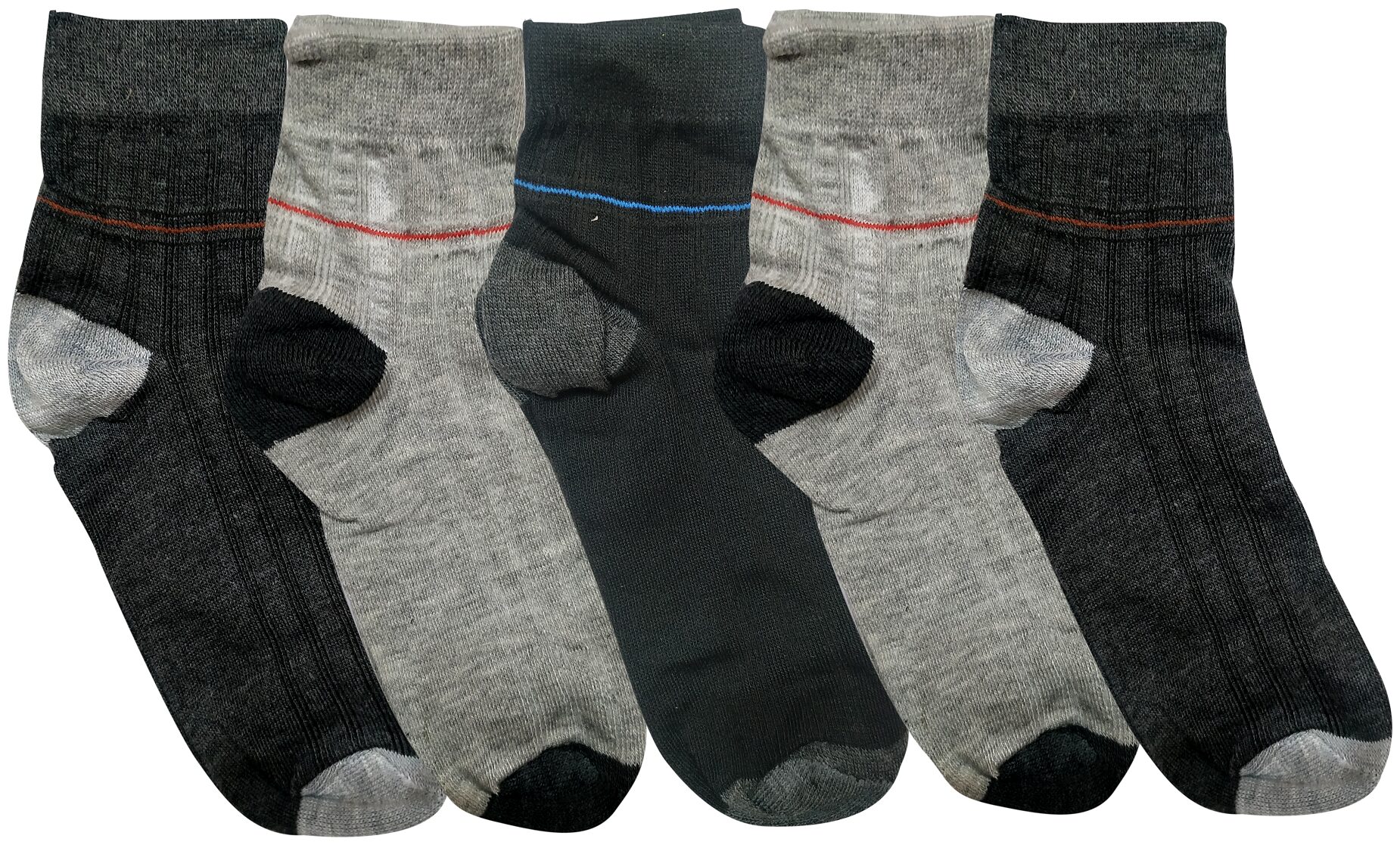 

Best Friends Forever Multi Cotton Ankle length socks ( Pack of 5 )