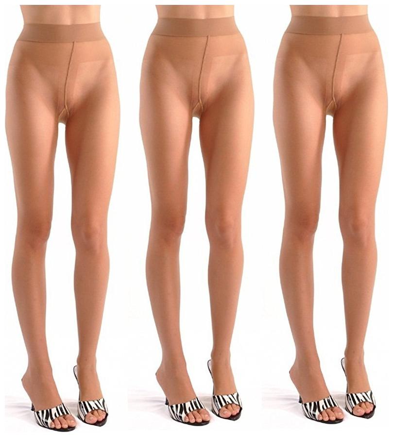 

Bestellan Beige Full Waist Length Stockings for Women - Pack of 3 Pair