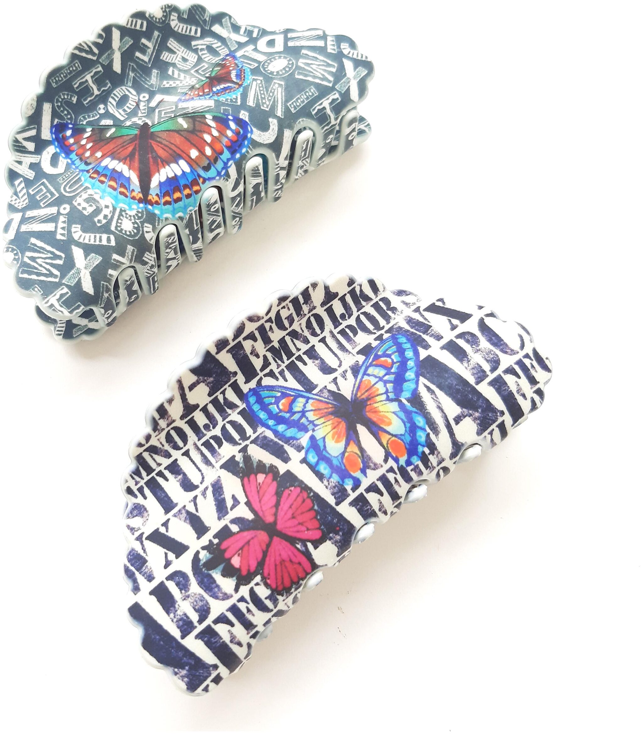 

BIRDWARE Plastic Multi Digital Print Hair Claw For Women