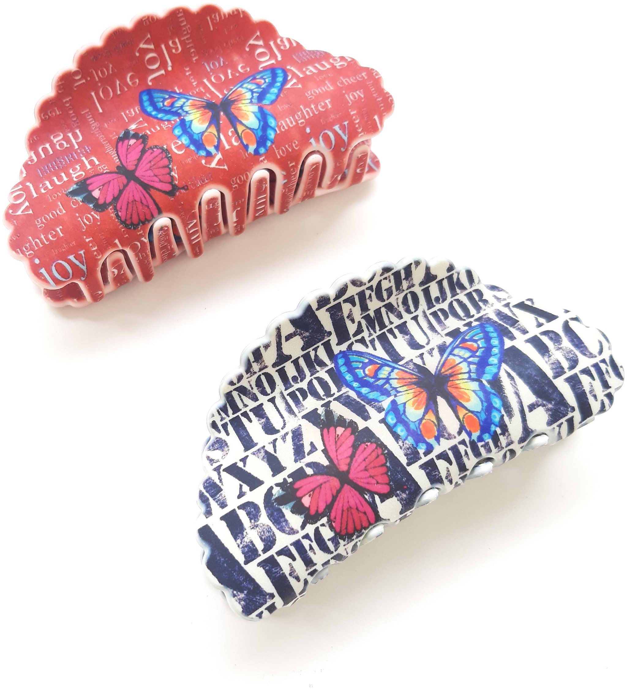 

BIRDWARE Plastic Multi Digital Print Hair Claw For Women