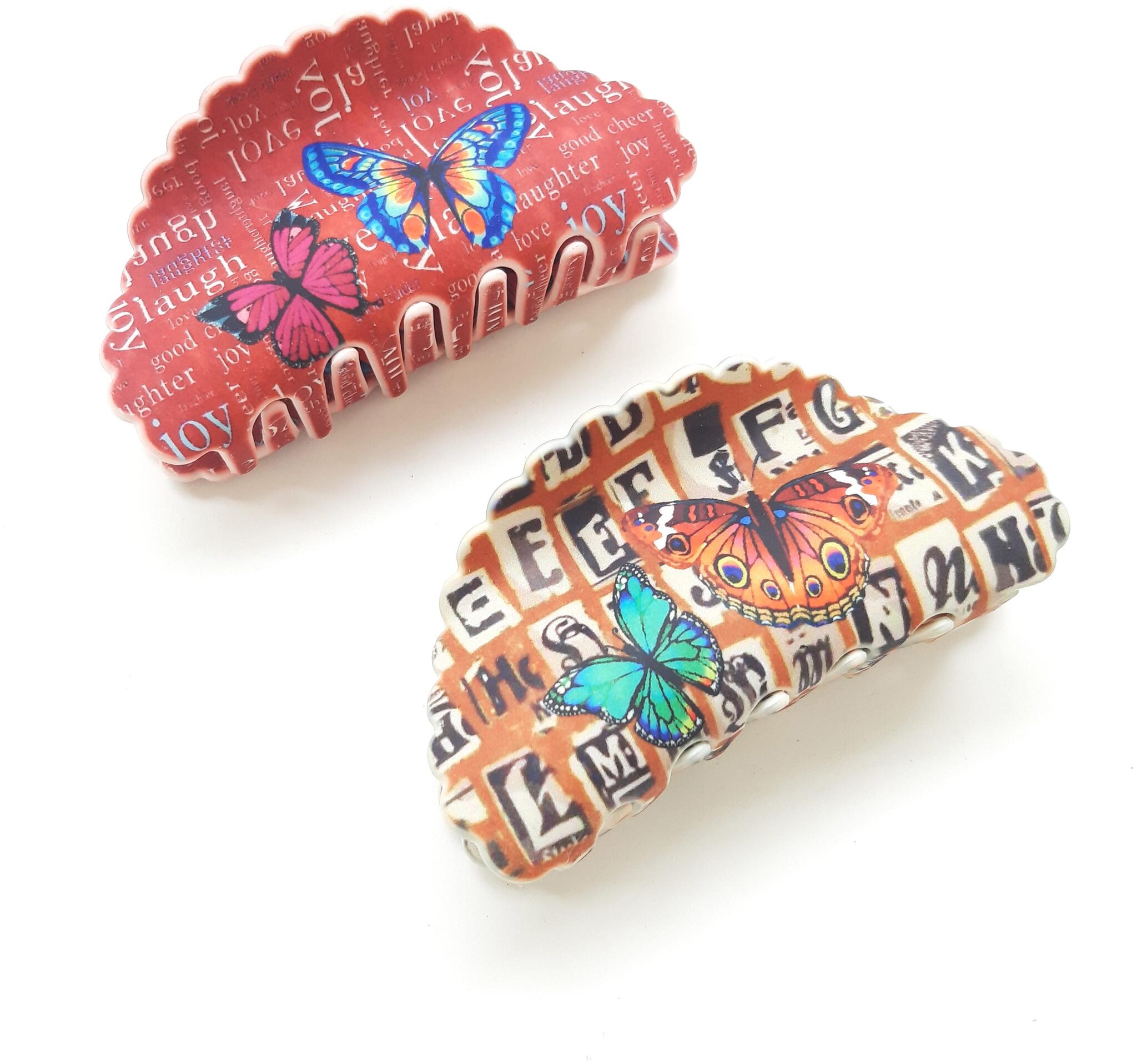 

BIRDWARE Plastic Multi Digital Print Hair Claw For Women
