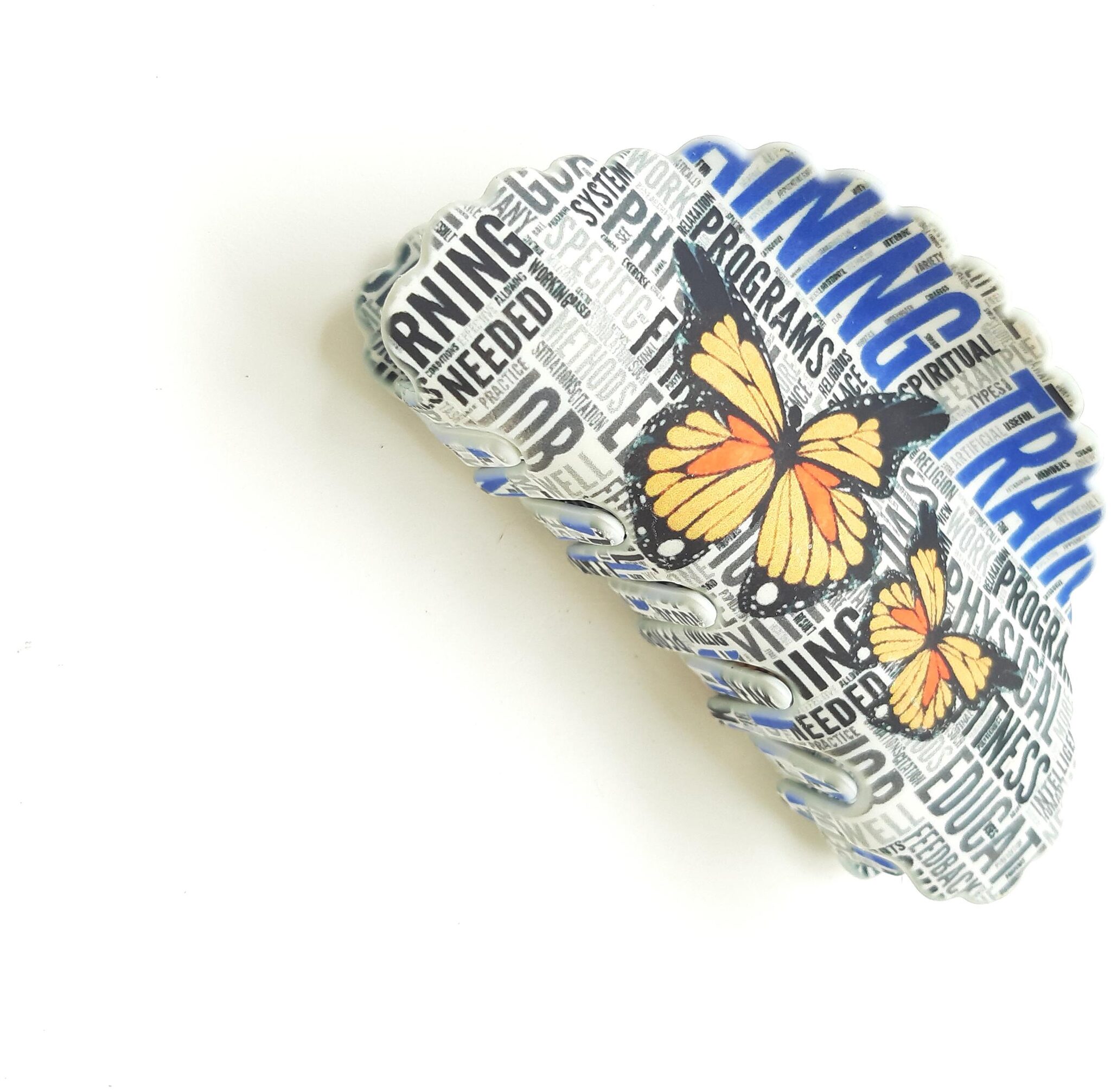 

BIRDWARE Plastic Multi Digital Print Hair Claw For Women