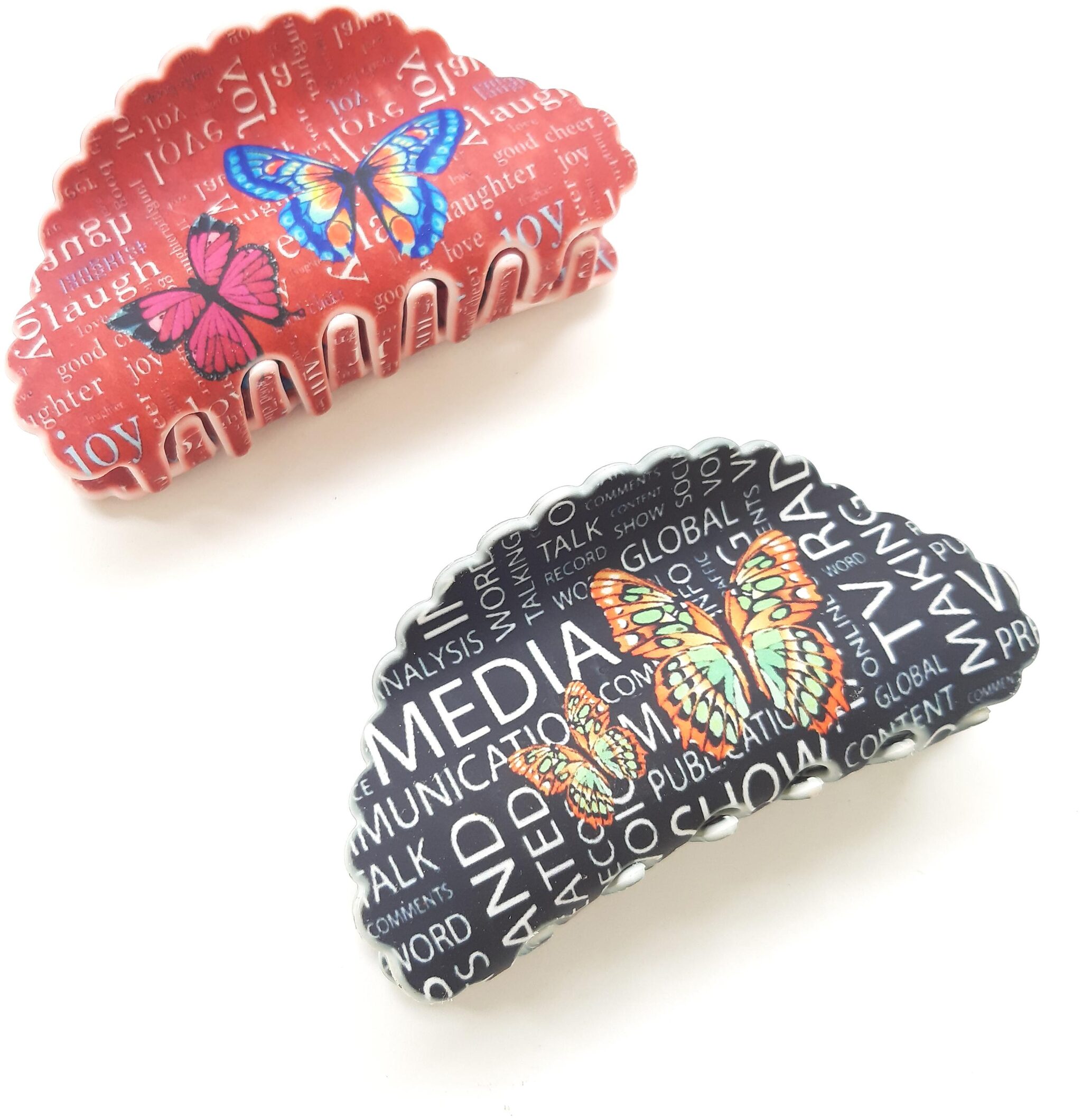

BIRDWARE Plastic Multi Digital Print Hair Claw For Women