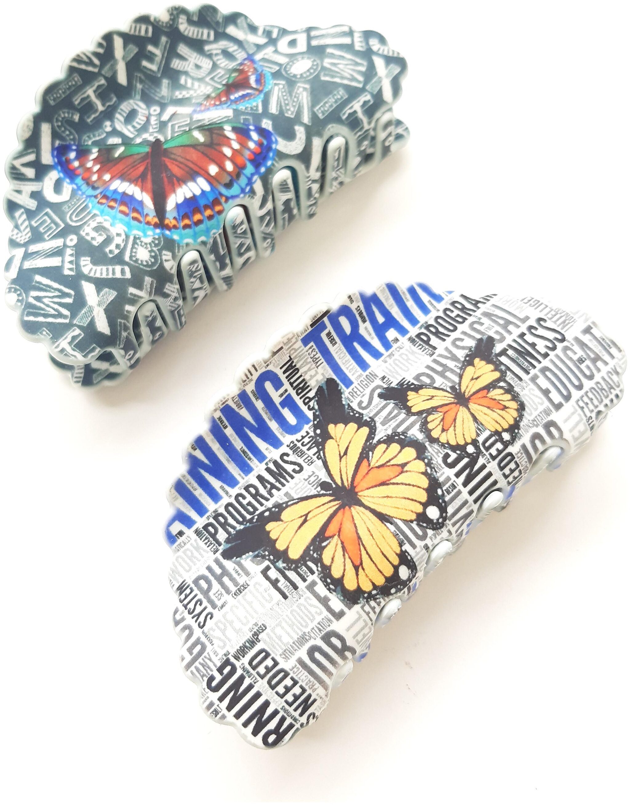 

BIRDWARE Plastic Multi Digital Print Hair Claw For Women