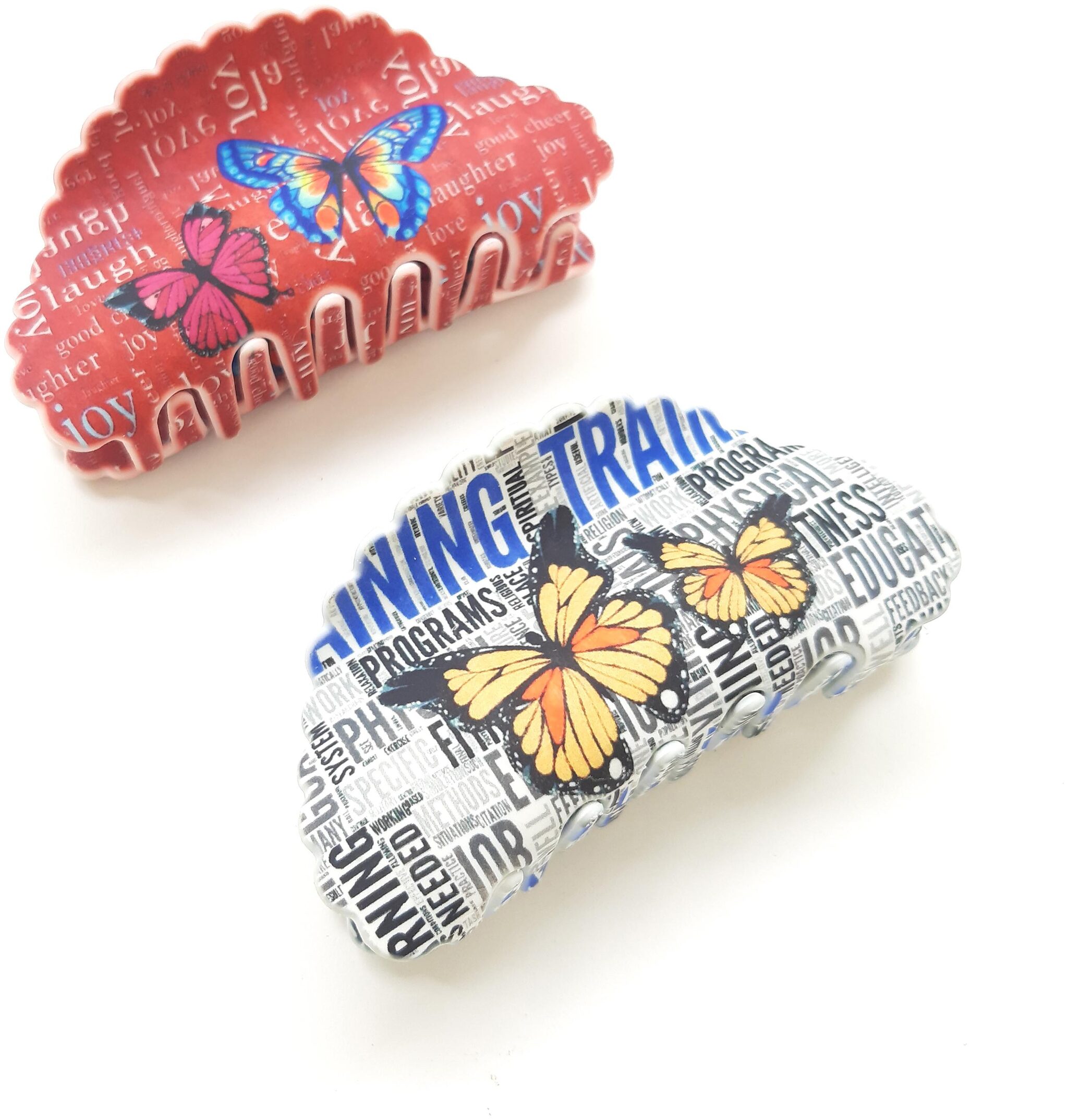 

BIRDWARE Plastic Multi Digital Print Hair Claw For Women