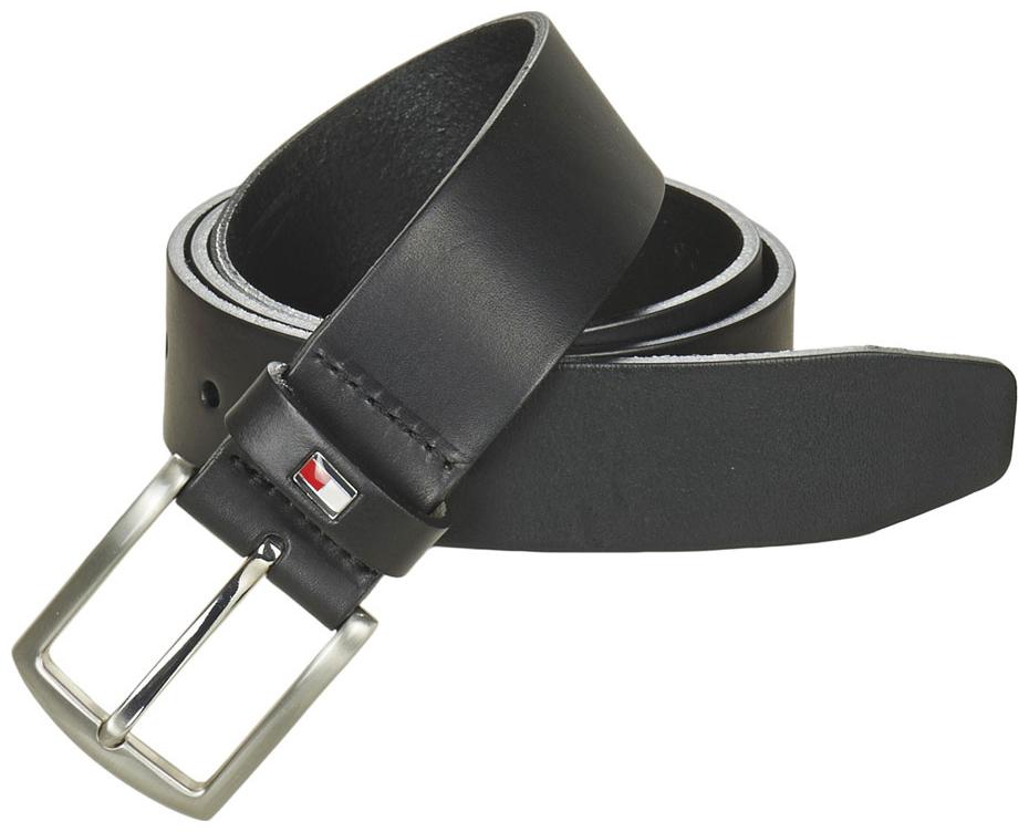 

Black Formal Belt Silver Tommy Buckle Belt For Men Formal Original Leather Belt