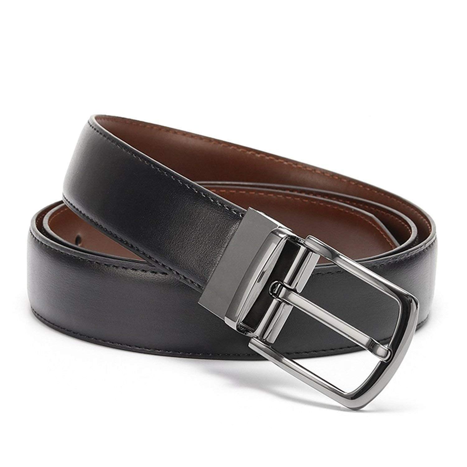 

BlacKing Men Black Reversible Pu Belt (Size 36 Pack of 1 )