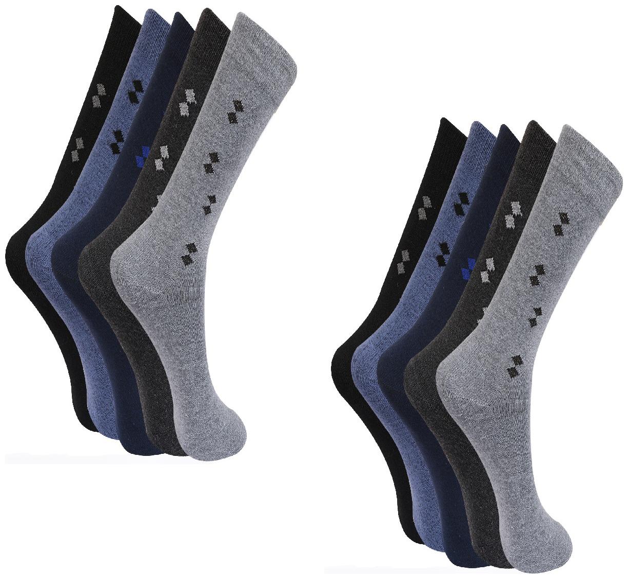 

Bodysene Men s Multicolor Cotton Socks ( Pack of 10 Pair Socks )