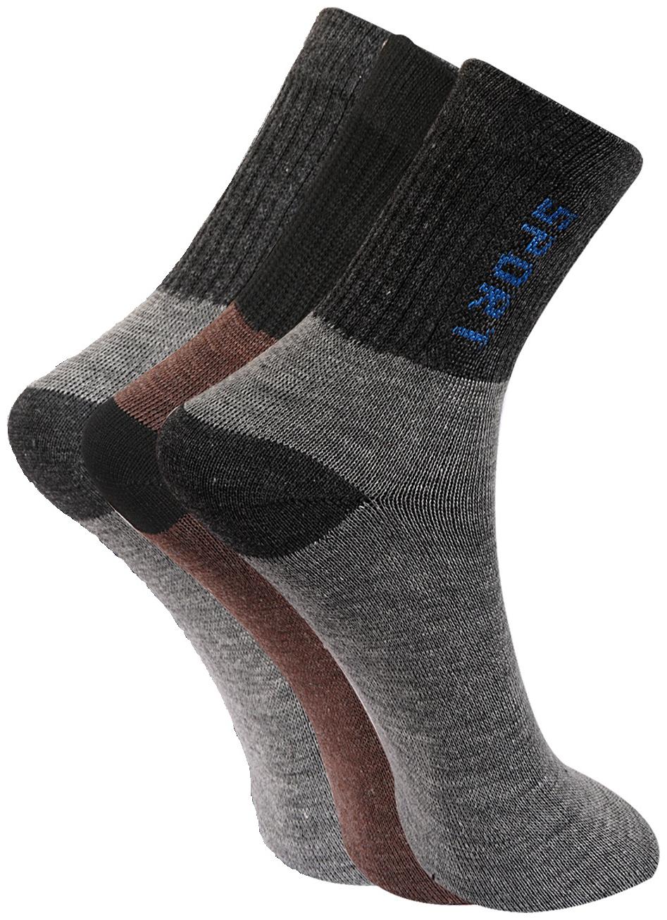 

Bodysene Men s Multicolor Cotton Socks ( Pack of 3 Pair Socks )