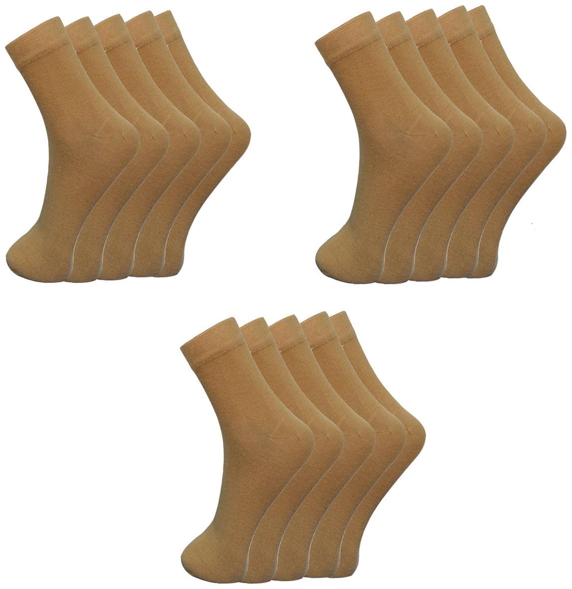 

Bodysense Khaki Men s Lycra Cotton Socks (Pack Of 15)