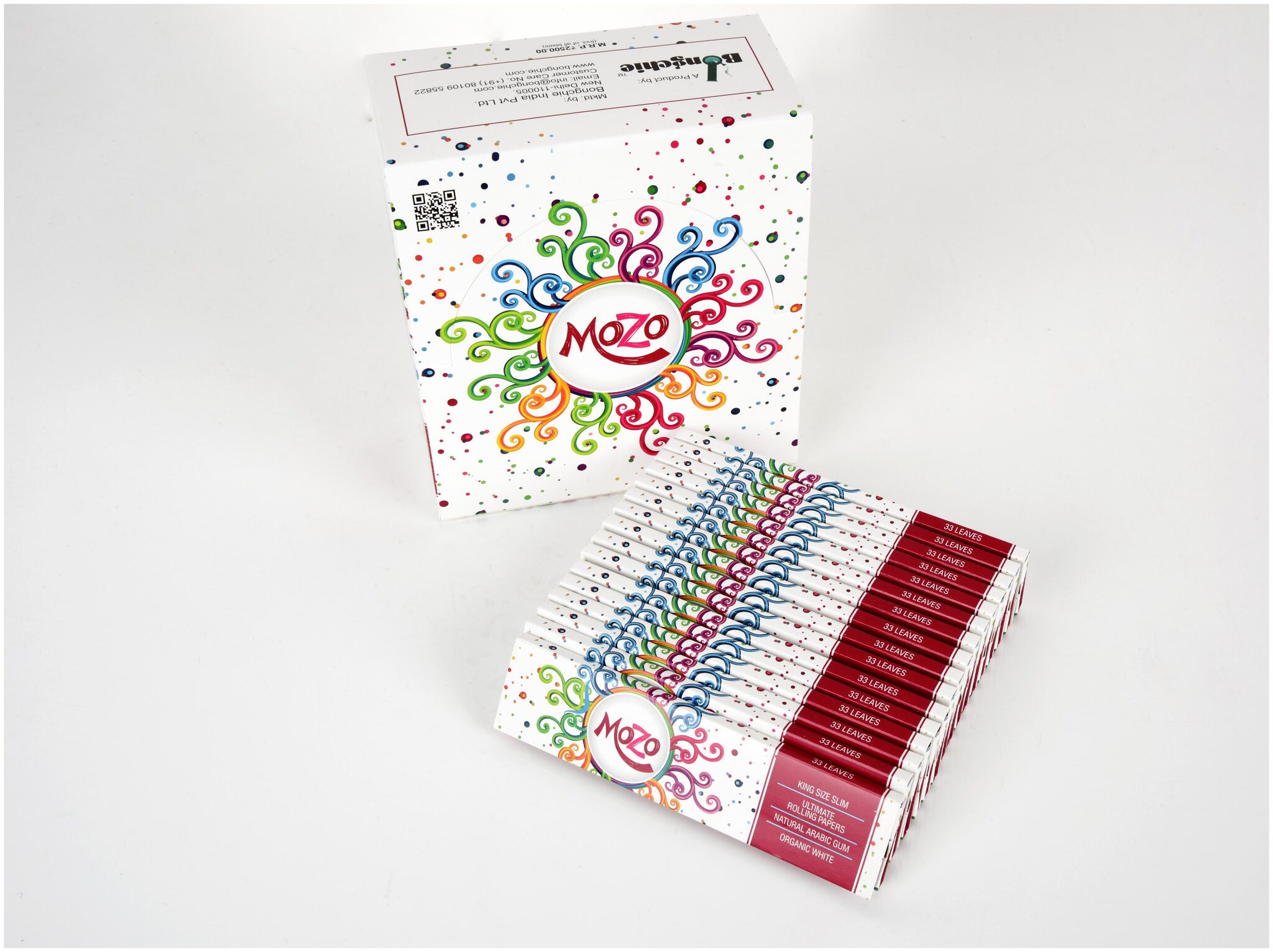

Bongchie Mozo Natural Rolling Paper 50 Booklets Per Box 33 Papers In one Booklet