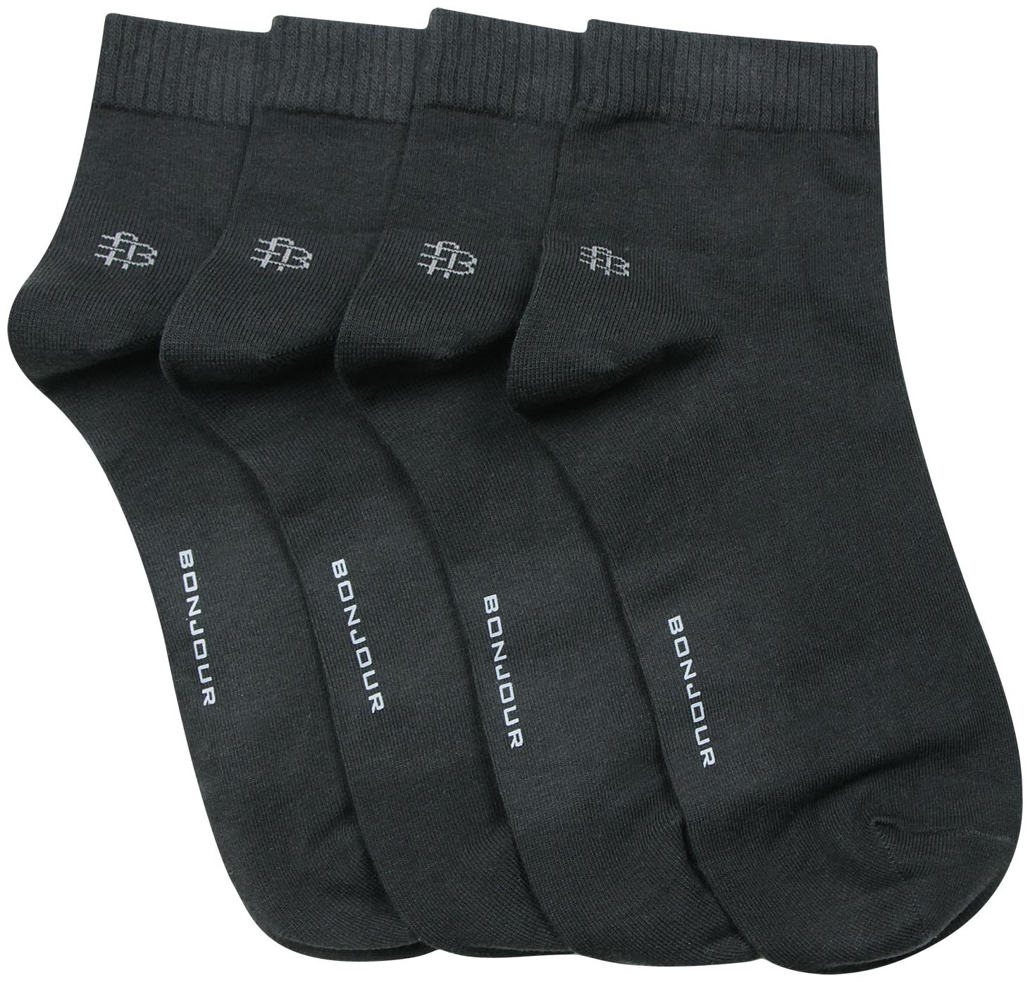 

Bonjour Assorted Cotton Ankle length socks ( 4 pairs )