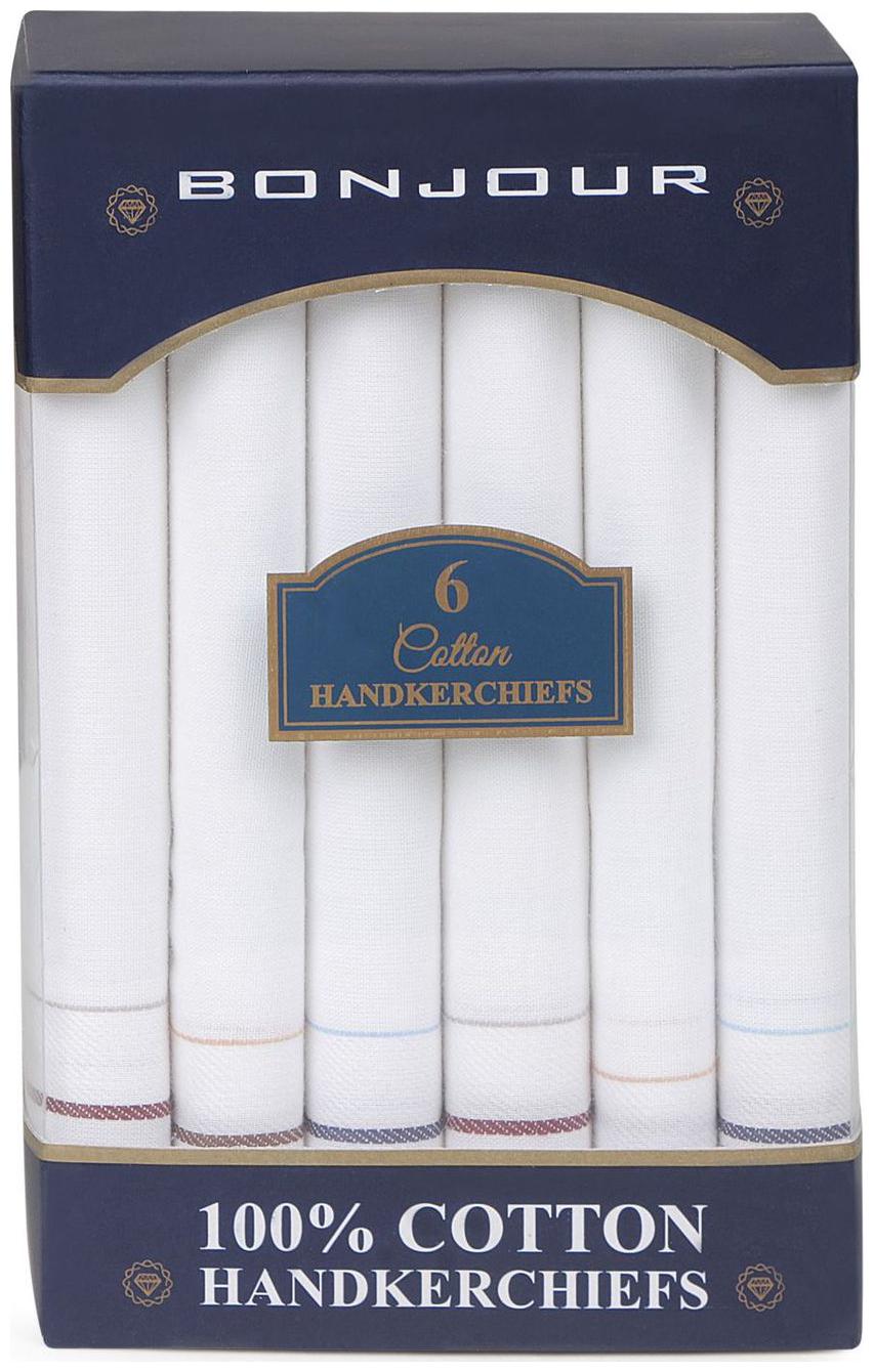 

Bonjour White Cotton Handkerchiefs ( Pack of 1 )
