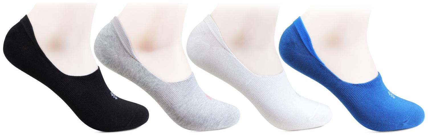 

Bonjour Assorted Cotton No show socks ( 4 pairs )