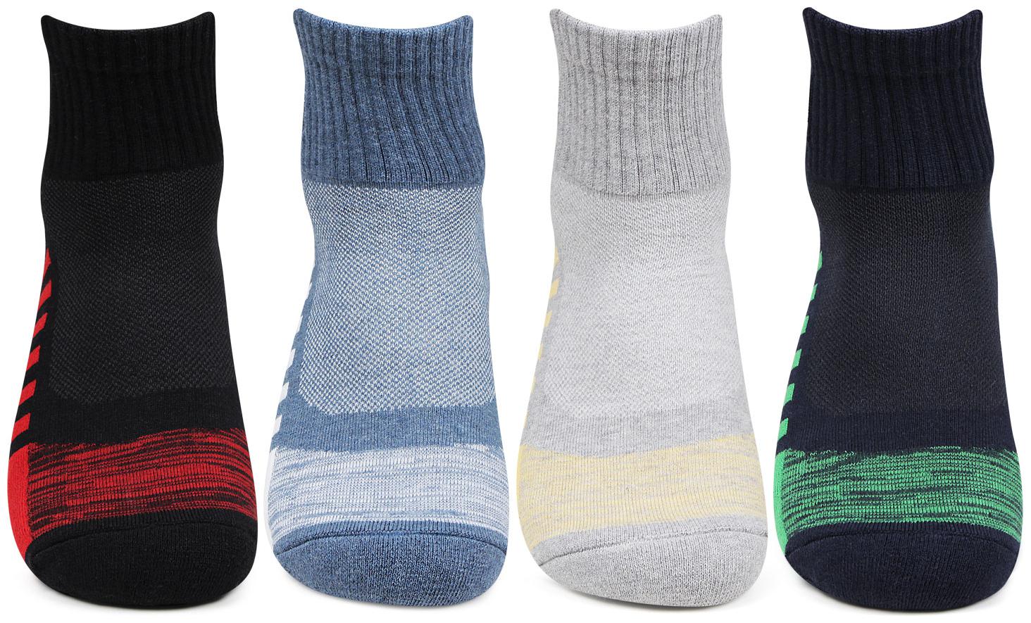 

Bonjour Assorted Cotton Ankle length socks ( 4 pairs )
