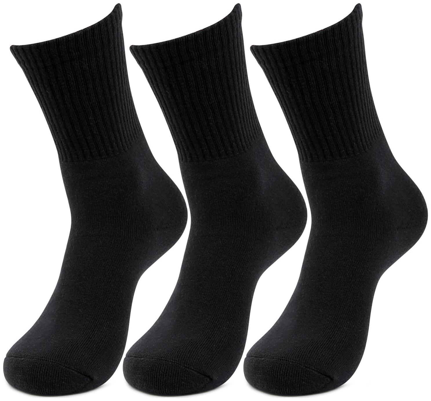 

Bonjour Black Cotton Ankle length socks ( 3 pairs )