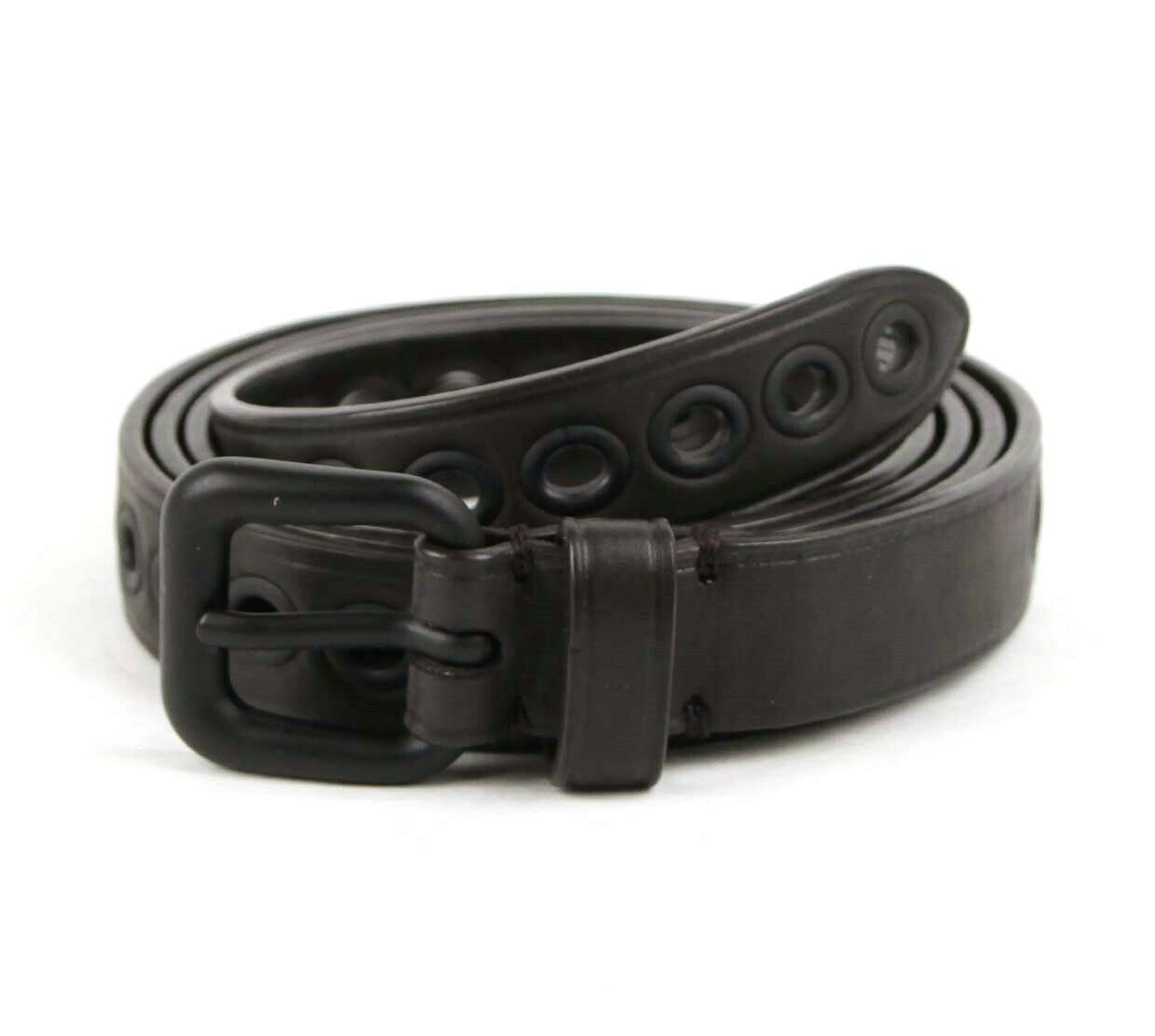 

Bottega Veneta Men s Dark Brown Waxy Leather Eyelet Belt 95 38 274384 2006