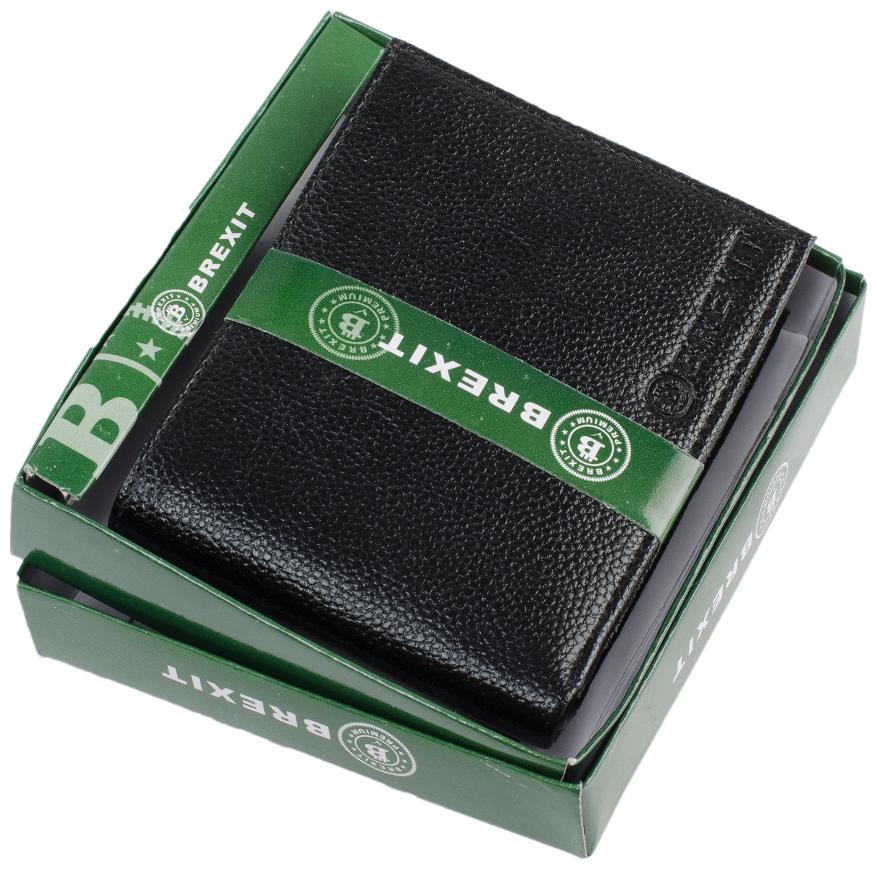 

Brexit Men Black Leather Bi-Fold Wallet ( Pack of 1 )