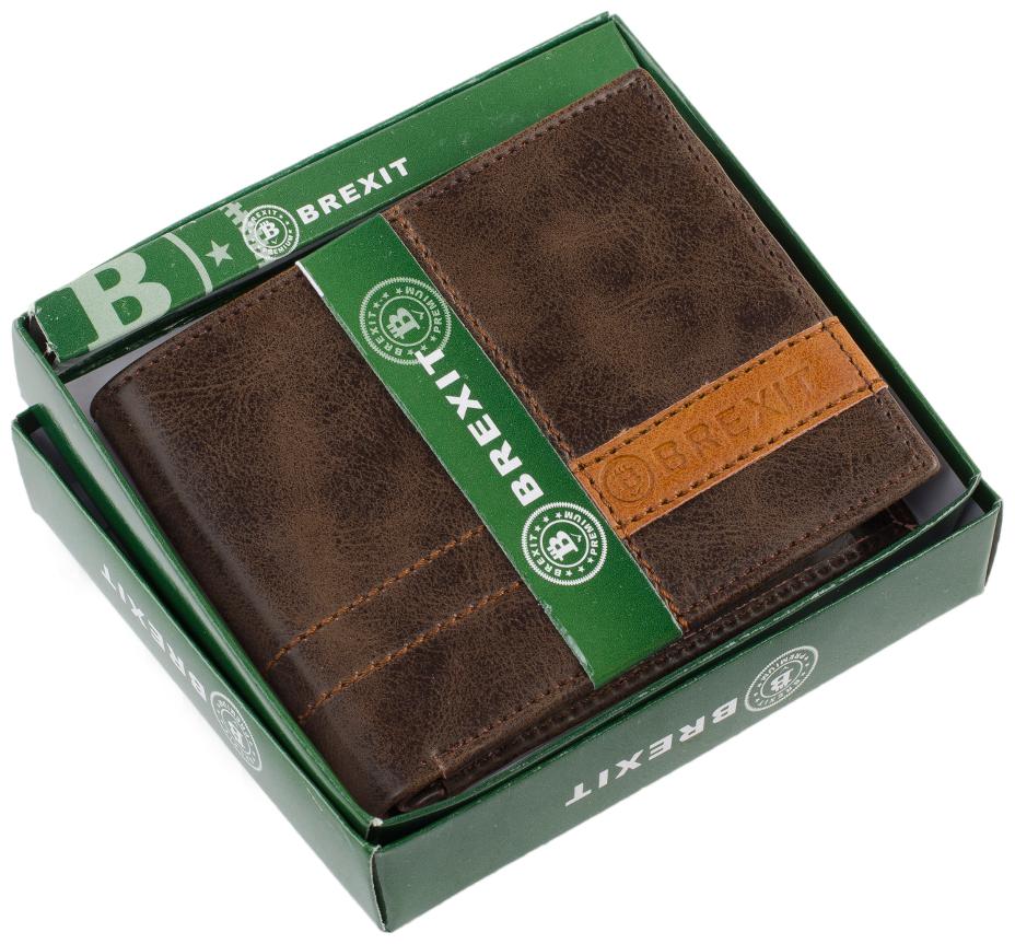 

Brexit Men Brown Leather Bi-Fold Wallet ( Pack of 1 )
