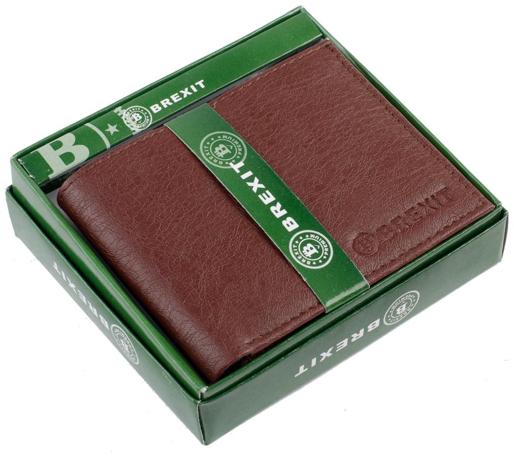

Brexit Men Brown Leather Bi-Fold Wallet ( Pack of 1 )