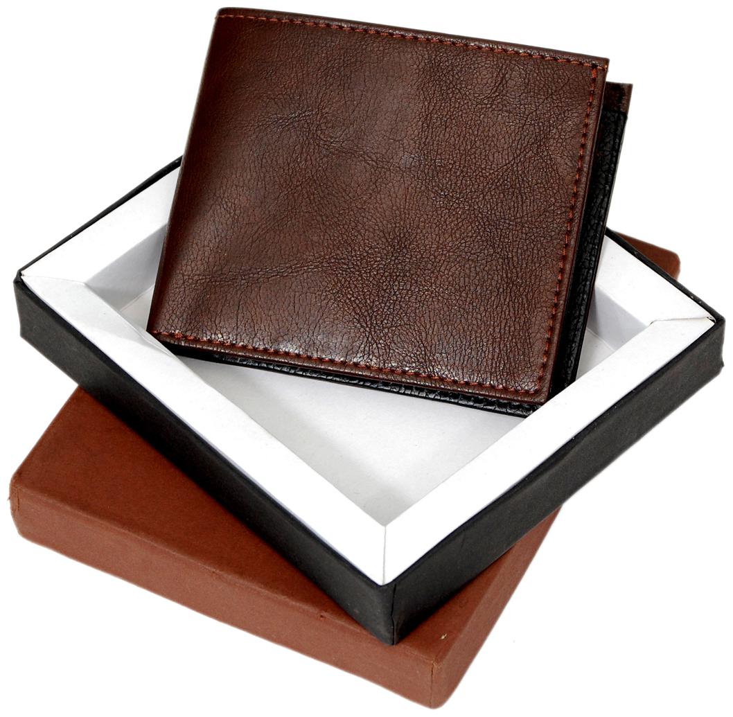 

Brown Black Leathertte Men s Gents Wallet (KC108B) - Diwali Gift