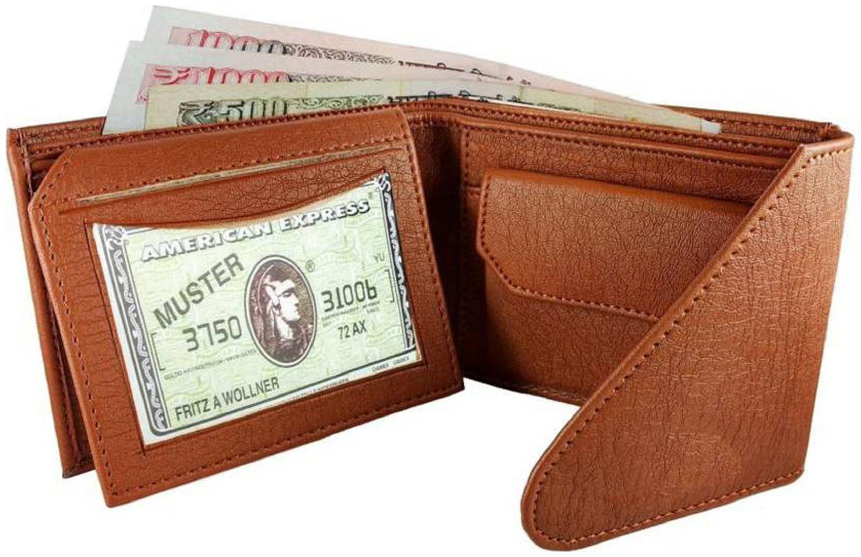 

VINISHA ENTERPRISE Men Brown Pu Tri Fold Wallet ( Pack of 1 )