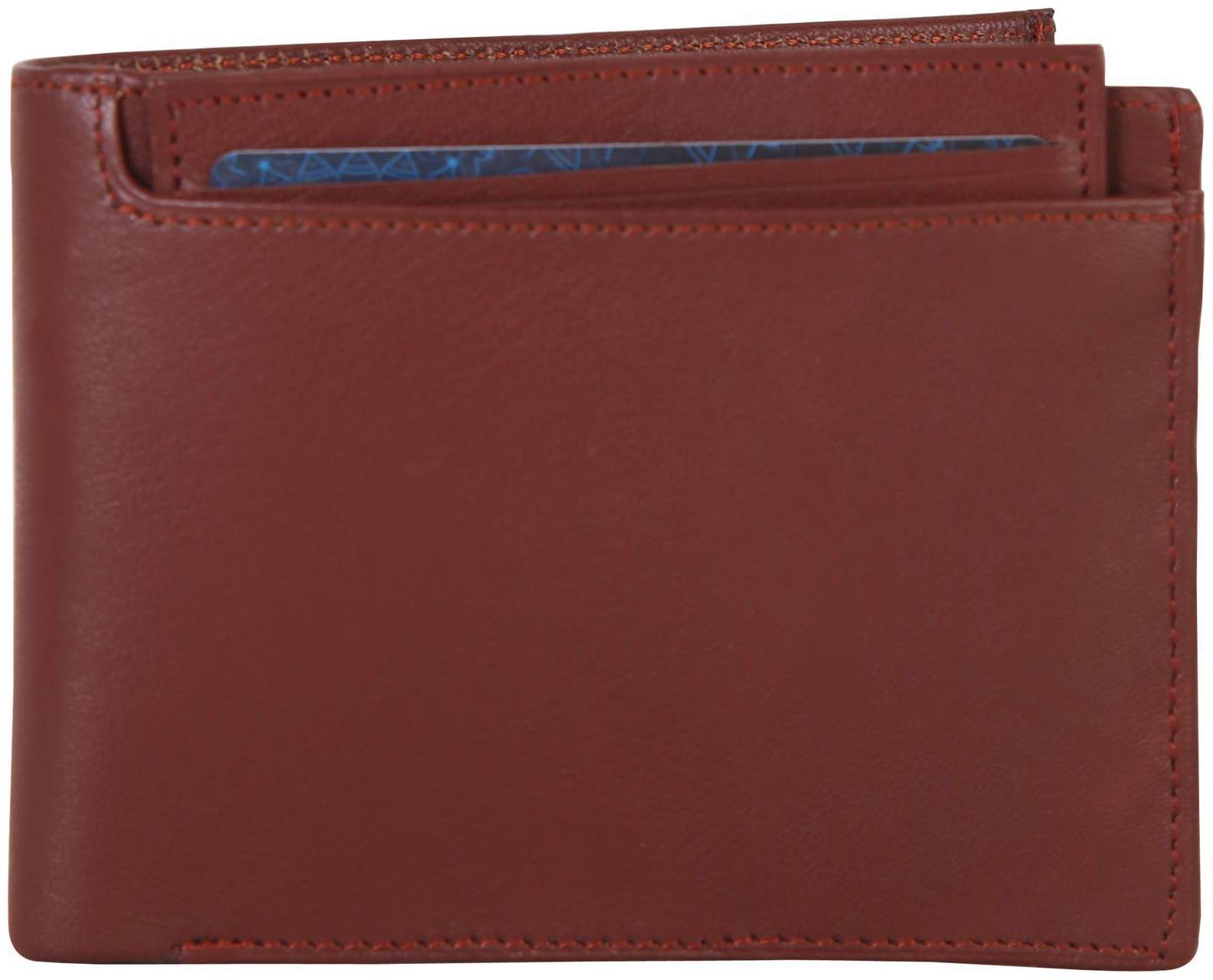 

ZEOLIX Men Brown Leather Bi-Fold Wallet ( Pack of 1 )