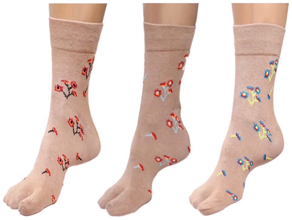 

By The Way Mid Calf Thumb Socks(Pair of 3)