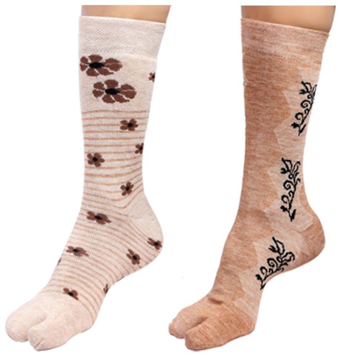 

By The Way Mid Calf Thumb Socks(Pair of 2)