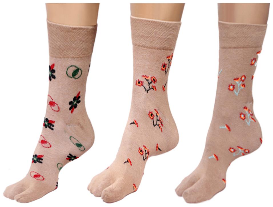 

By The Way Mid Calf Thumb Socks(Pair of 3)