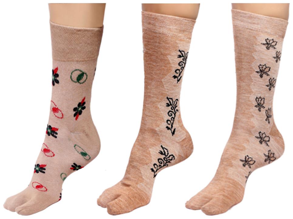 

By The Way Mid Calf Thumb Socks(Pair of 3)