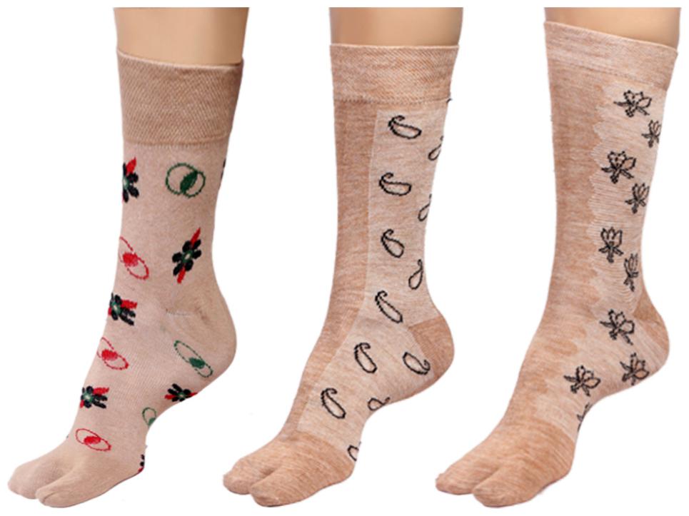

By The Way Mid Calf Thumb Socks(Pair of 3)