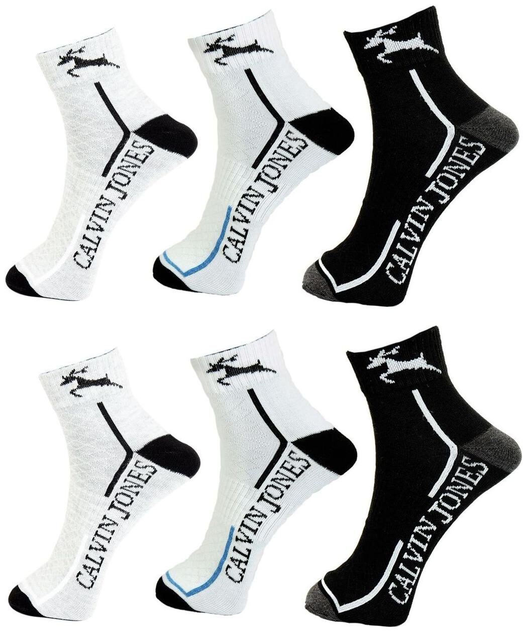 

Calvin Jones Unisex Ankle Socks - 6 Pair Pack