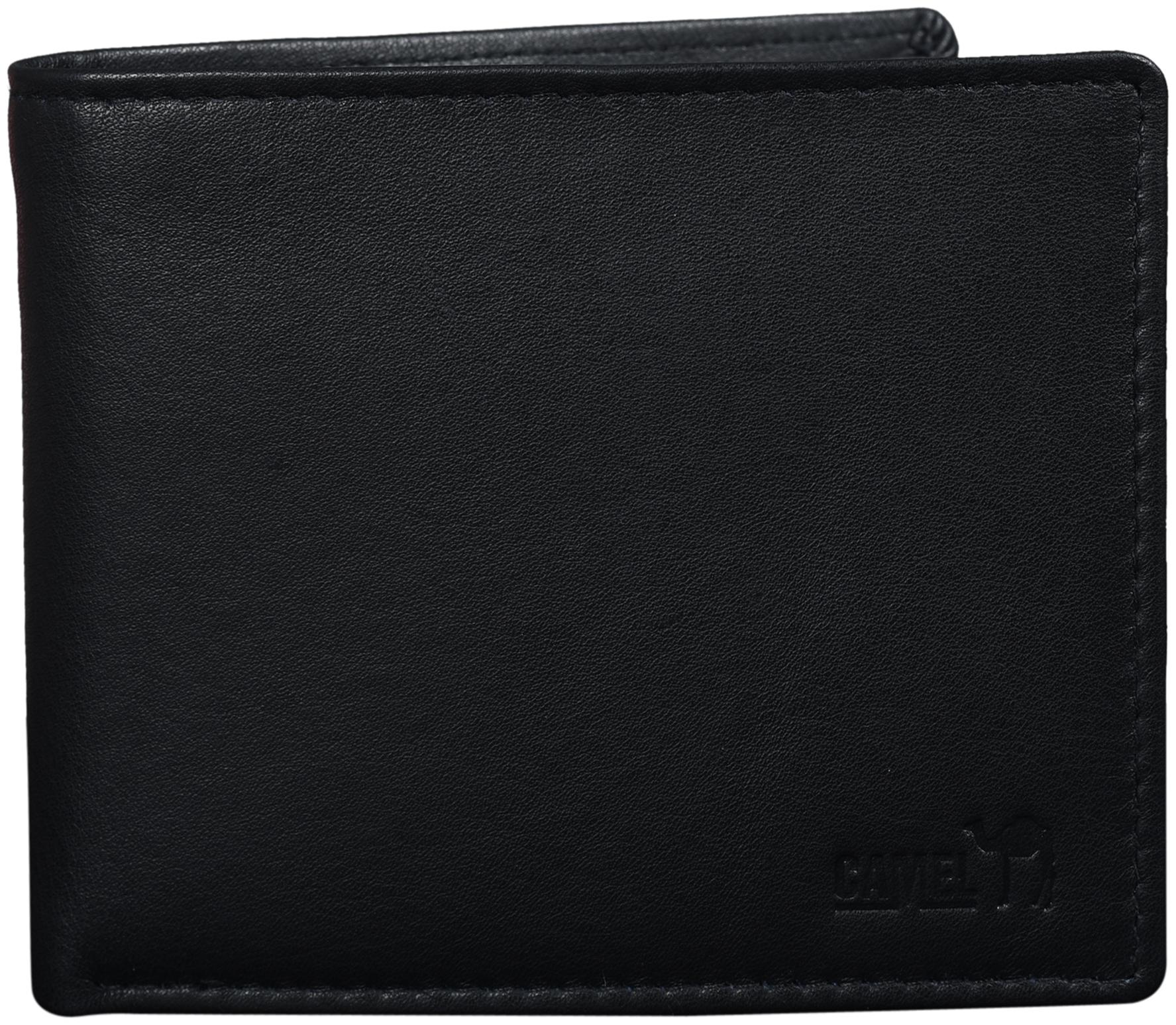 

CAMEL BRAND Men Black Leather Bi-Fold Wallet ( Pack of 1 )