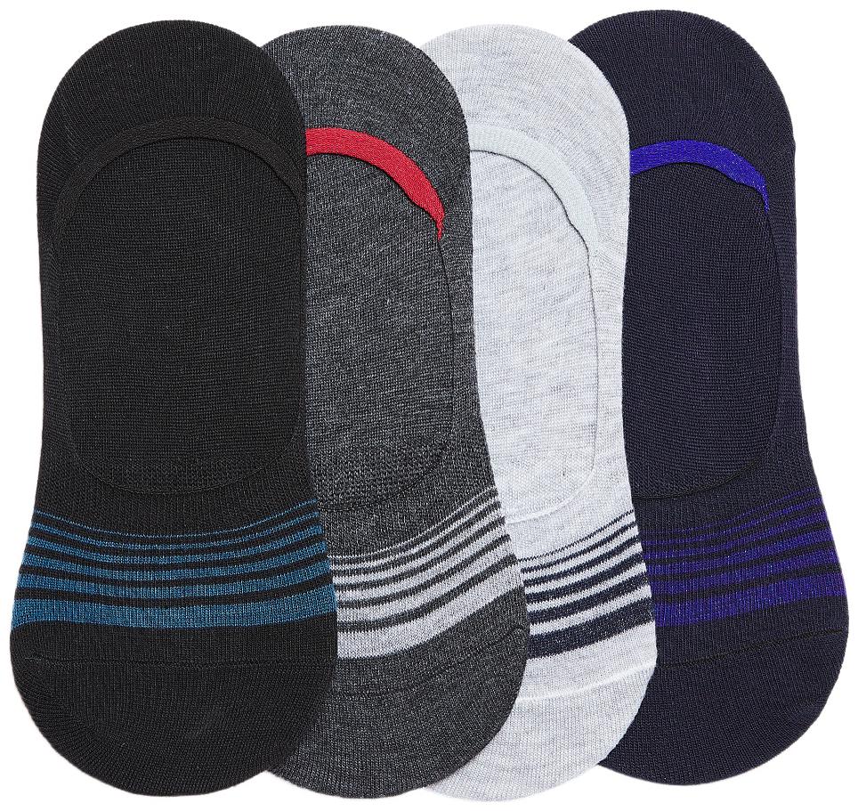 

Camey Multi Cotton No show socks ( Pack of 4 )