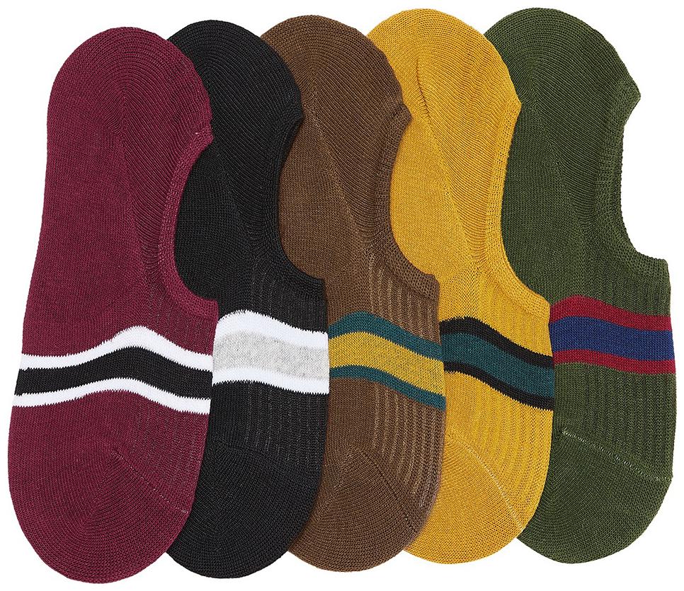 

Camey Multi Cotton No show socks ( Pack of 5 )