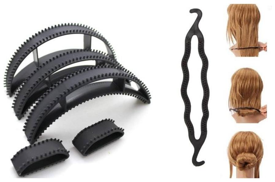 

Chanderkash Set of 5 Hair Bumpits Extenshion Puff Maker with Free 1 Bun Juda Maker for Womens