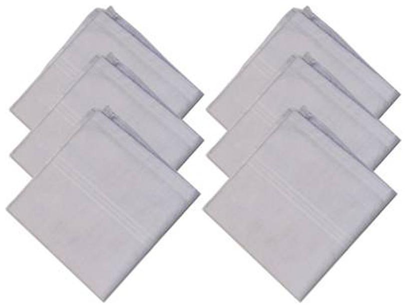

Clarita White Cotton Handkerchiefs ( Pack of 6 )
