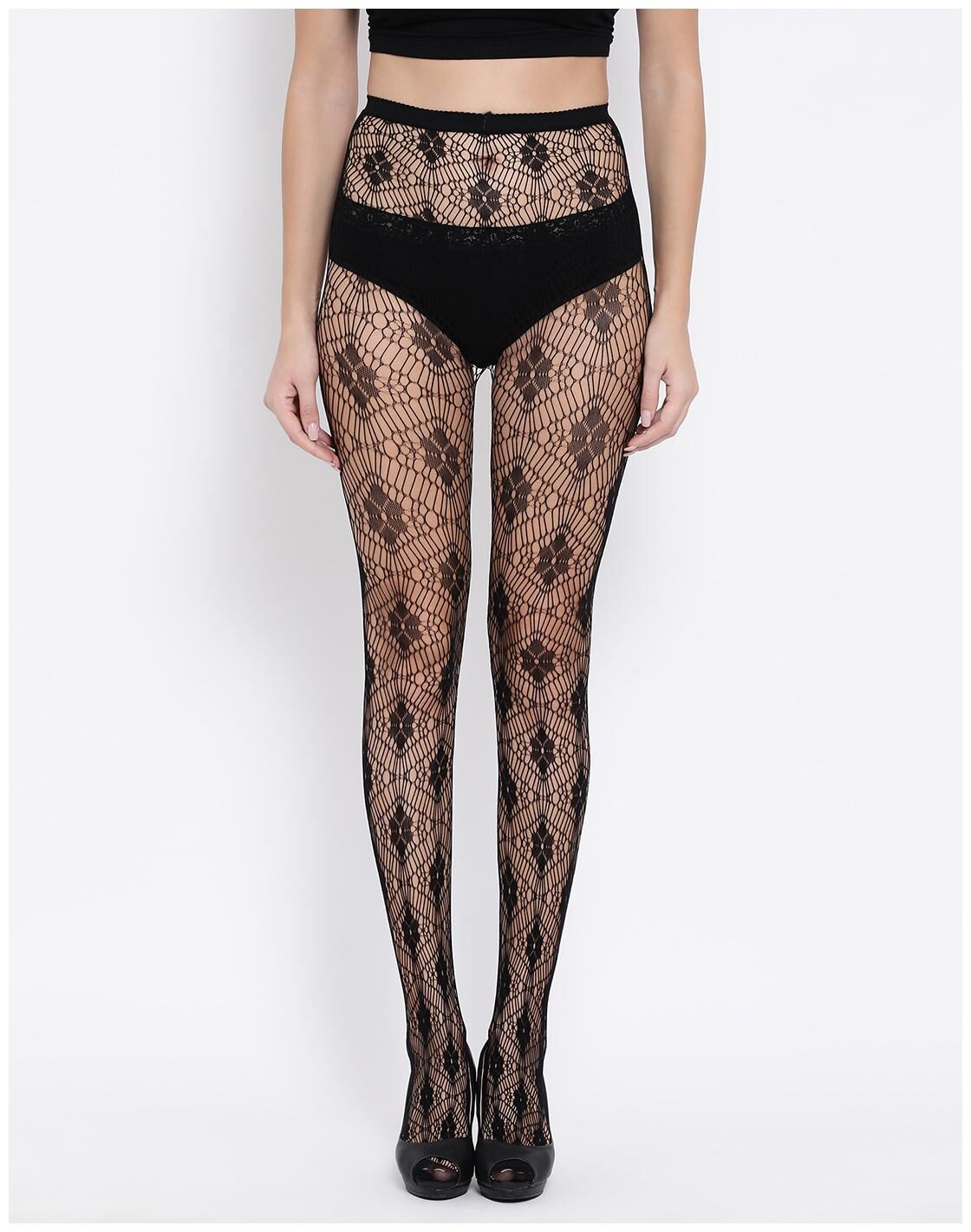 

Clovia Floral Pattern Pantyhose Stockings