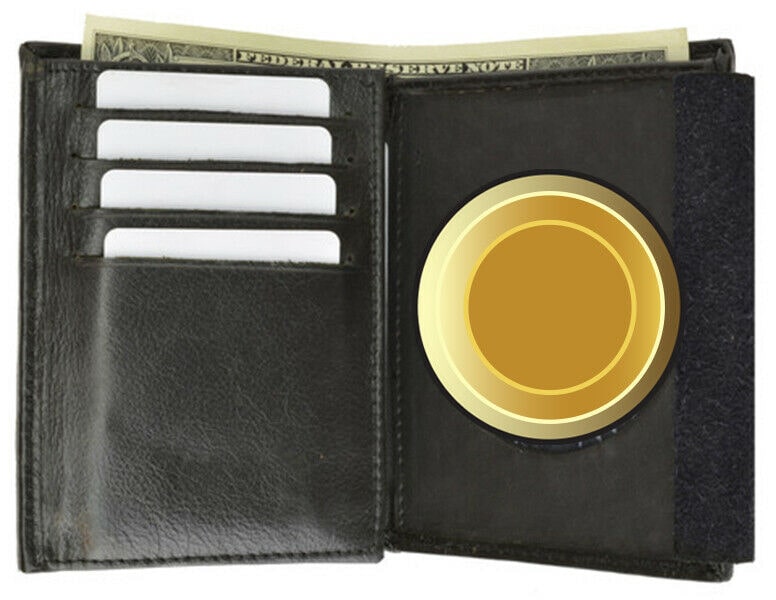 

Concealed Carry Officer Badge Holder Leather ID Card Security Wallet US Seller