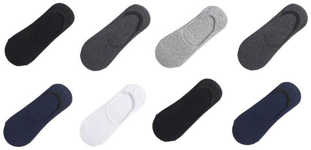 Concepts Pack of 8 Loafer Socks (Assorted)