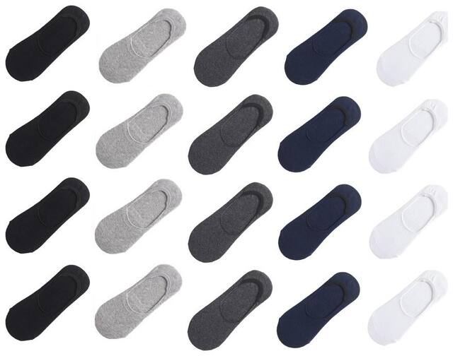 Concepts Pack of 20 Loafer Socks (Assorted)