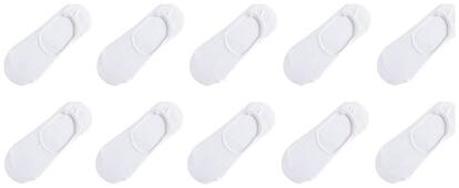 Concepts Pack of 10 Loafer Socks (White)