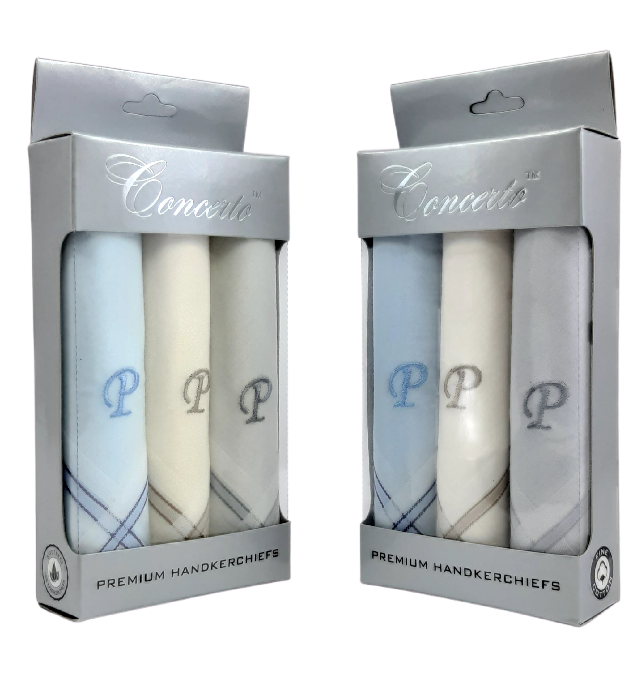 

Concerto Assorted Cotton Handkerchiefs ( Pack of 2 )