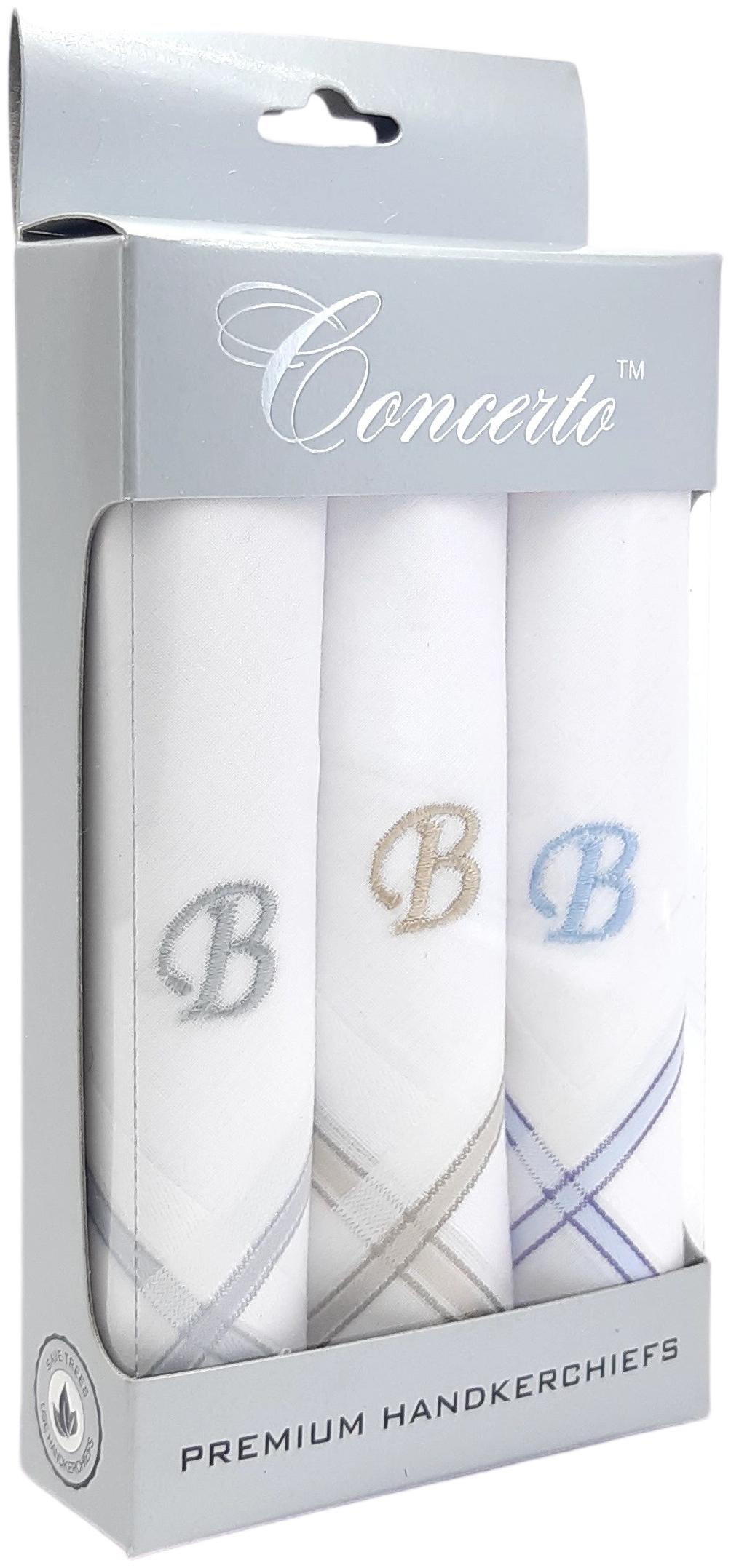 

Concerto White Cotton Handkerchiefs ( Pack of 3 )