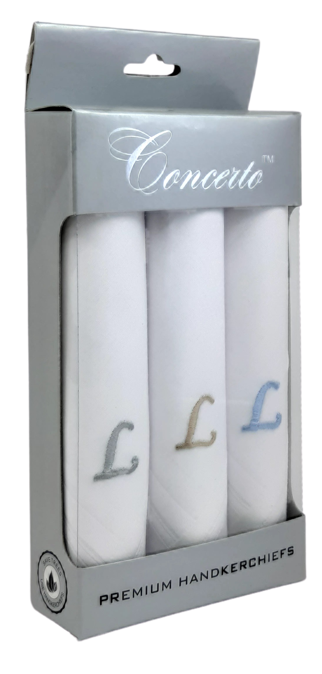 

Concerto White Cotton Handkerchiefs ( Pack of 3 )