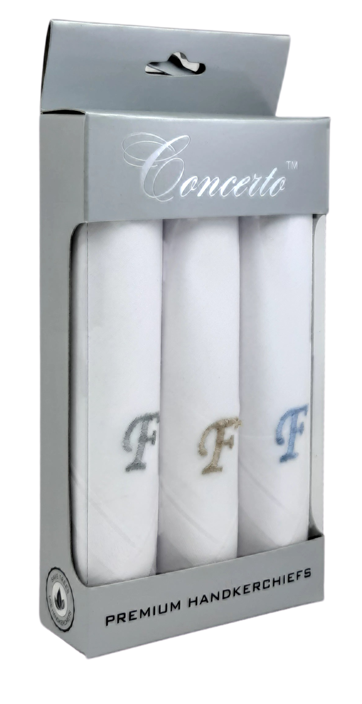 

Concerto White Cotton Handkerchiefs ( Pack of 3 )
