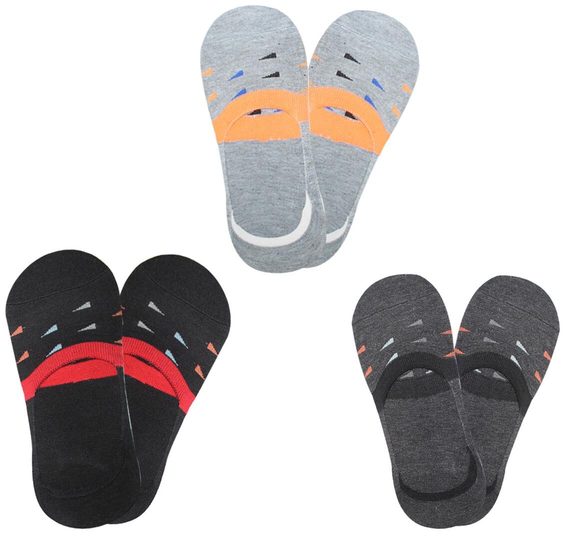 

Crotus Multi Cotton No show socks ( Pack of 3 )
